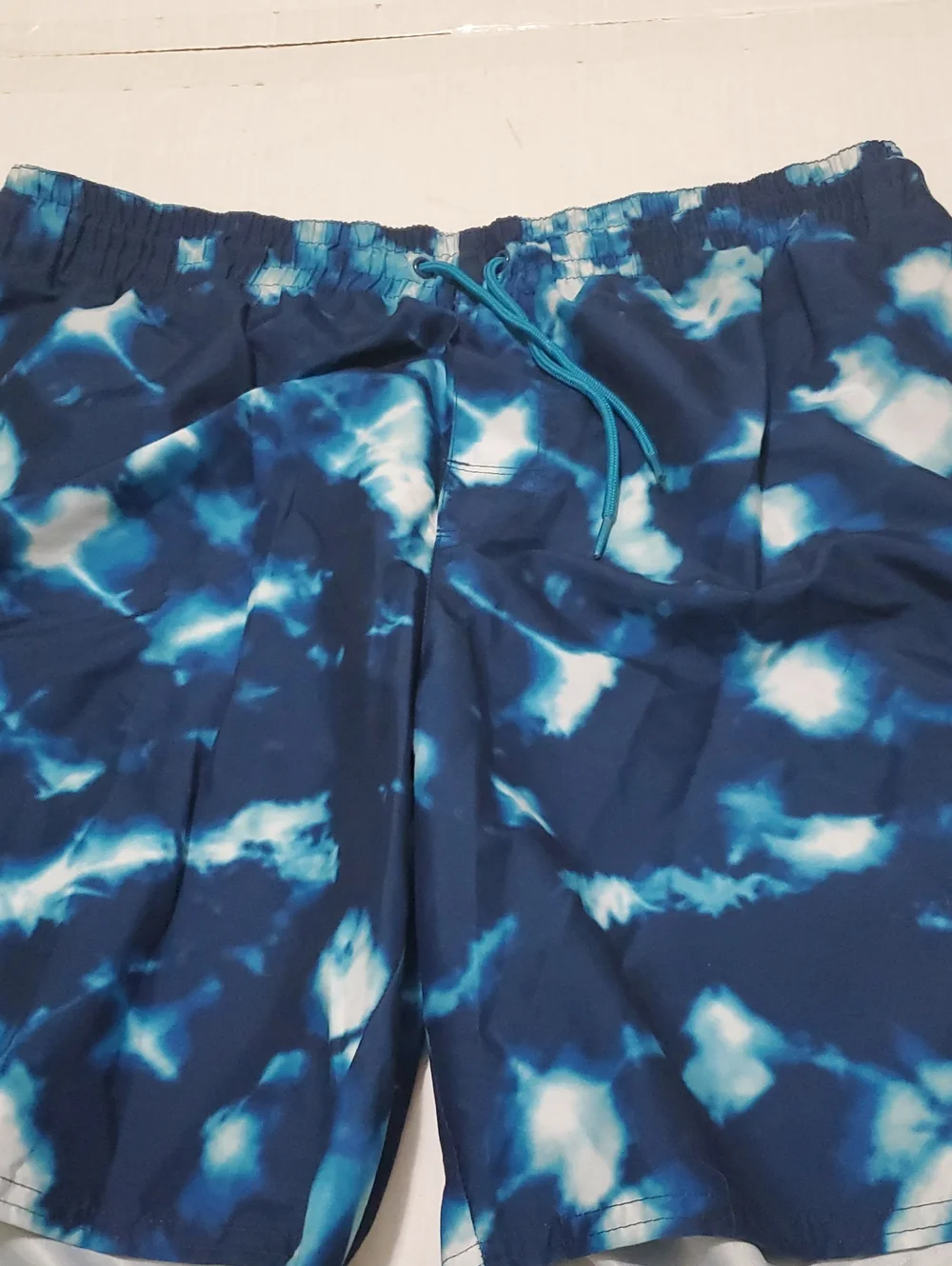 Old Navy Blue Tie-Dye Surfing Beach Swim Trunks L